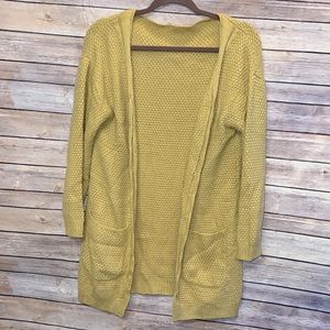 Golden Cardigan w/Pockets- Size M